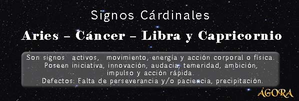 signos cardinales